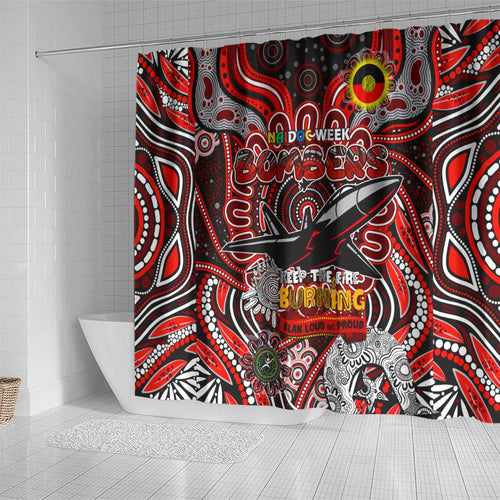 Essendon Bombers NAIDOC Week 2024 Shower Curtain Mascot Football