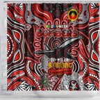 Essendon Bombers NAIDOC Week 2024 Shower Curtain Mascot Football