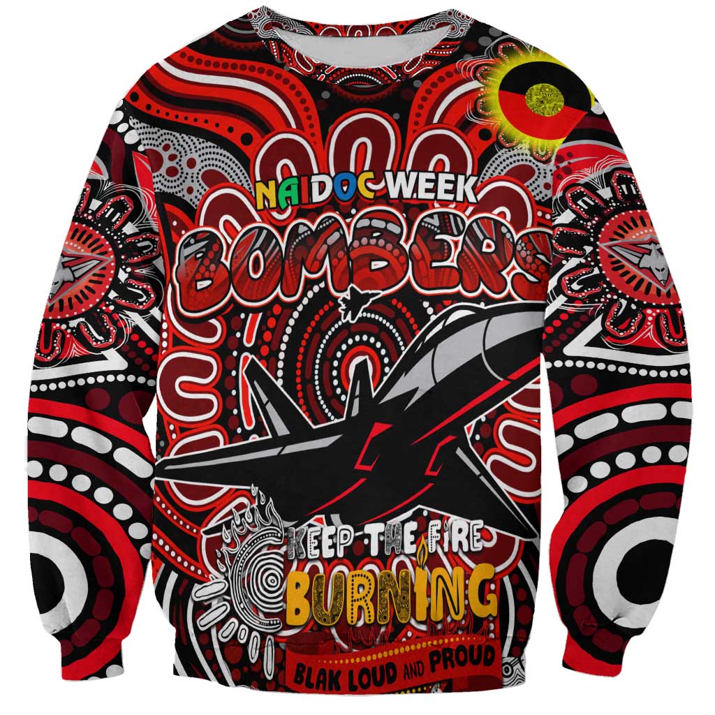Custom Essendon Bombers NAIDOC Week 2024 Sweatshirt Mascot Football