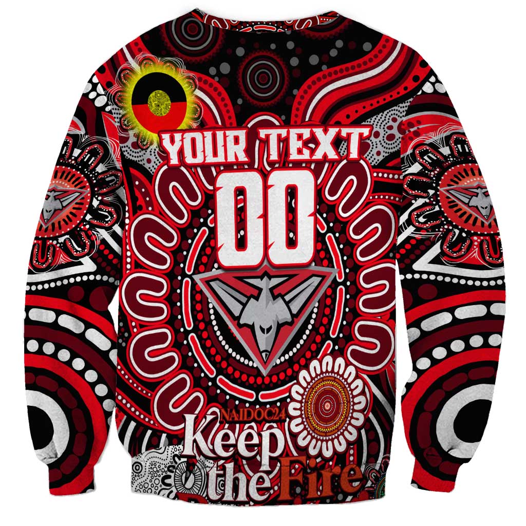 Custom Essendon Bombers NAIDOC Week 2024 Sweatshirt Mascot Football
