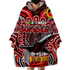 Custom Essendon Bombers NAIDOC Week 2024 Wearable Blanket Hoodie Mascot Football