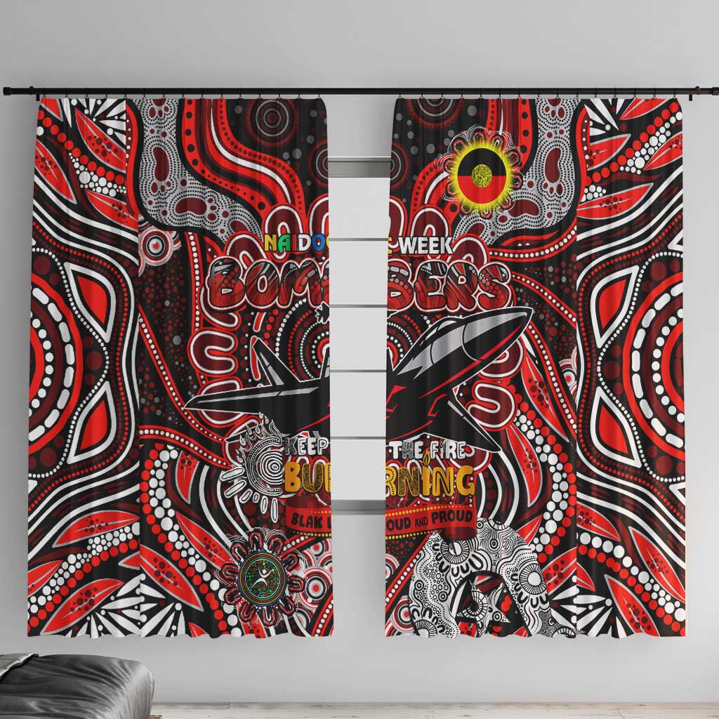Essendon Bombers NAIDOC Week 2024 Window Curtain Mascot Football