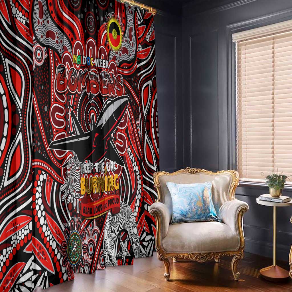 Essendon Bombers NAIDOC Week 2024 Window Curtain Mascot Football