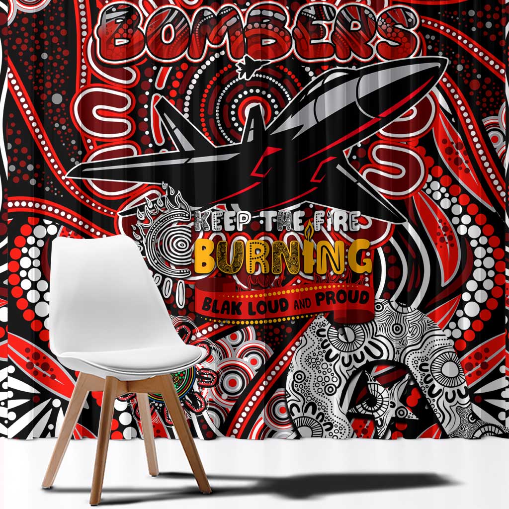 Essendon Bombers NAIDOC Week 2024 Window Curtain Mascot Football