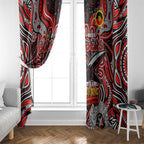 Essendon Bombers NAIDOC Week 2024 Window Curtain Mascot Football