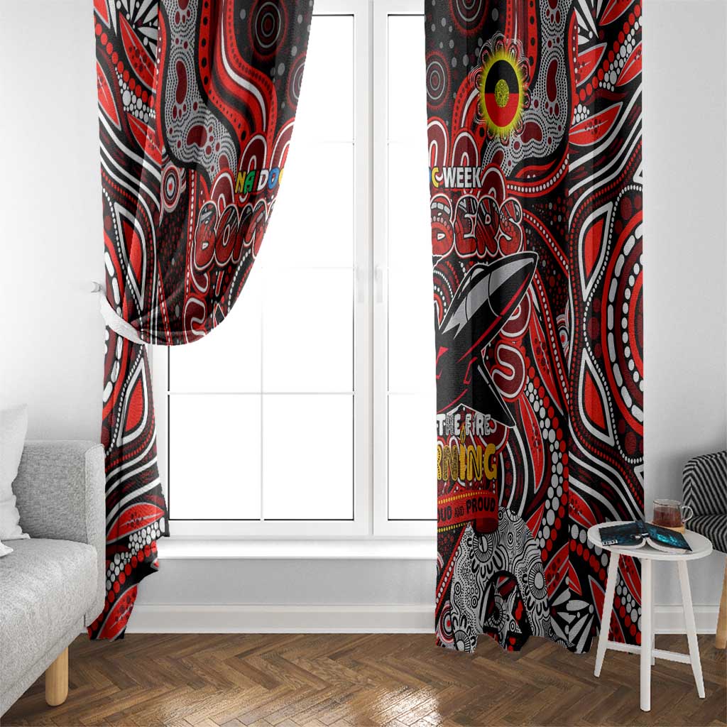 Essendon Bombers NAIDOC Week 2024 Window Curtain Mascot Football