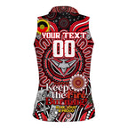 Custom Essendon Bombers NAIDOC Week 2024 Women Sleeveless Polo Shirt Mascot Football
