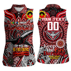 Custom Essendon Bombers NAIDOC Week 2024 Women Sleeveless Polo Shirt Mascot Football