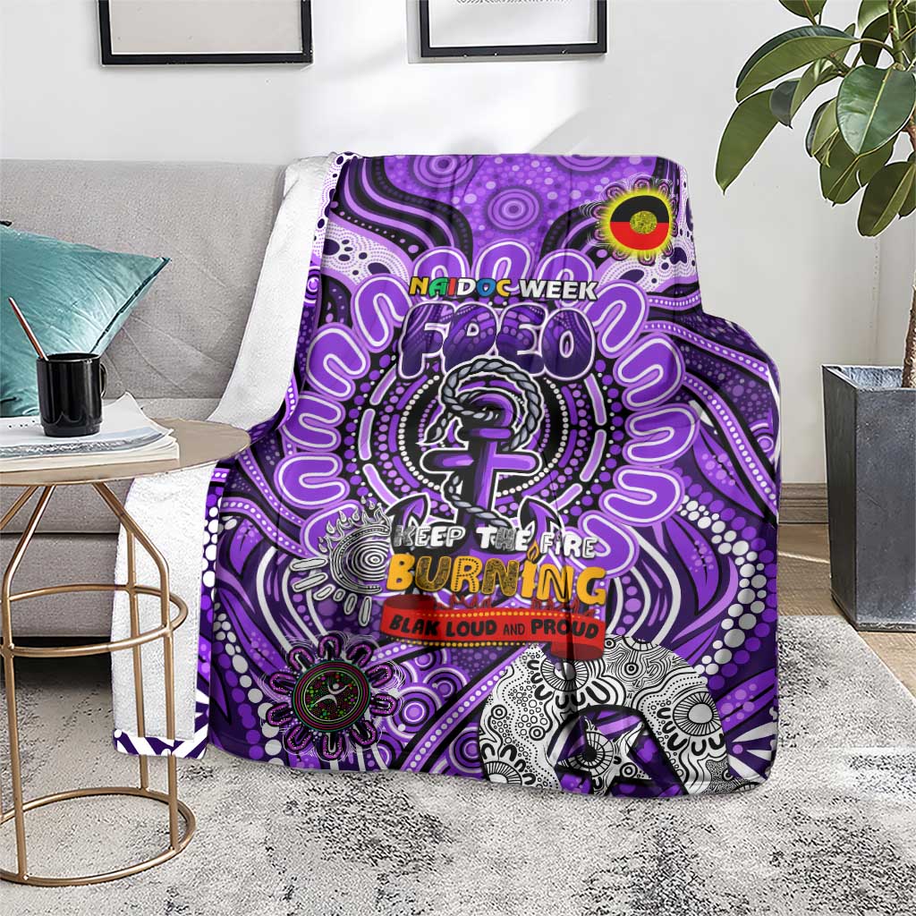 Fremantle Dockers Freo NAIDOC Week 2024 Blanket Mascot Football
