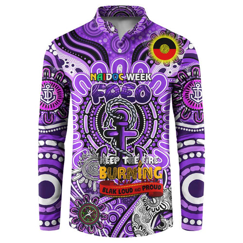 Custom Fremantle Dockers Freo NAIDOC Week 2024 Button Sweatshirt Mascot Football