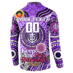 Custom Fremantle Dockers Freo NAIDOC Week 2024 Button Sweatshirt Mascot Football