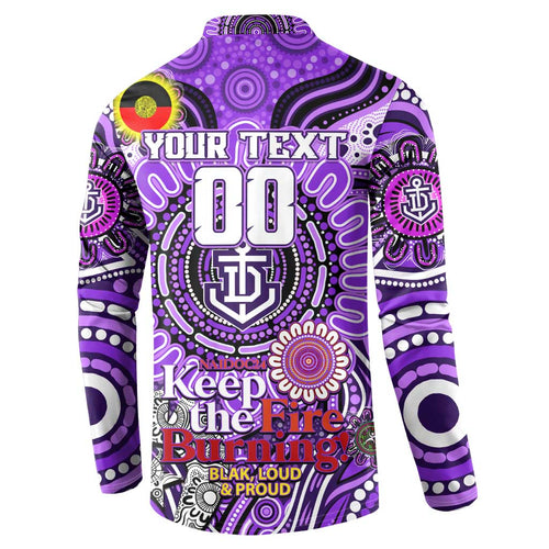 Custom Fremantle Dockers Freo NAIDOC Week 2024 Button Sweatshirt Mascot Football