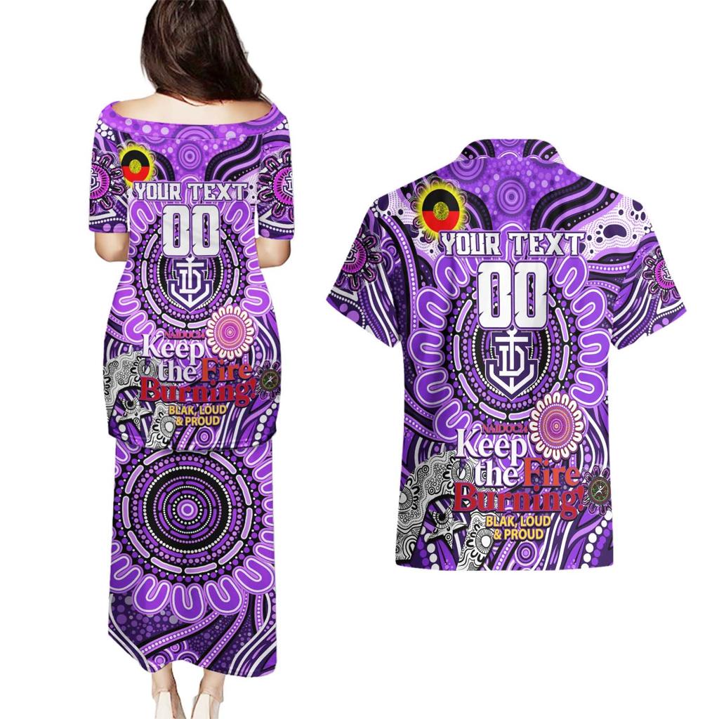 Custom Fremantle Dockers Freo NAIDOC Week 2024 Couples Matching Puletasi and Hawaiian Shirt Mascot Football