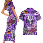 Custom Fremantle Dockers Freo NAIDOC Week 2024 Couples Matching Short Sleeve Bodycon Dress and Hawaiian Shirt Mascot Football