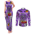 Custom Fremantle Dockers Freo NAIDOC Week 2024 Couples Matching Tank Maxi Dress and Long Sleeve Button Shirt Mascot Football