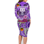 Custom Fremantle Dockers Freo NAIDOC Week 2024 Family Matching Long Sleeve Bodycon Dress and Hawaiian Shirt Mascot Football