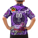 Custom Fremantle Dockers Freo NAIDOC Week 2024 Family Matching Mermaid Dress and Hawaiian Shirt Mascot Football