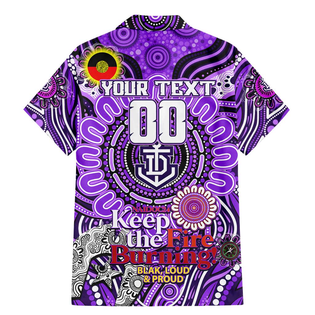 Custom Fremantle Dockers Freo NAIDOC Week 2024 Family Matching Mermaid Dress and Hawaiian Shirt Mascot Football