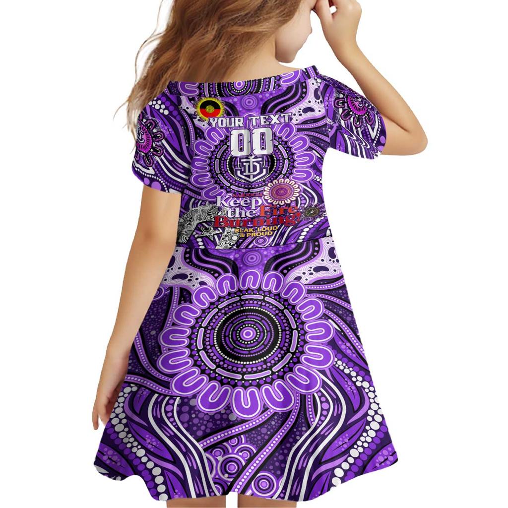 Custom Fremantle Dockers Freo NAIDOC Week 2024 Family Matching Off The Shoulder Long Sleeve Dress and Hawaiian Shirt Mascot Football