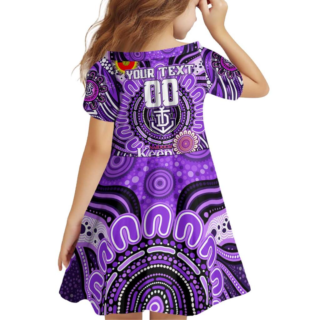 Custom Fremantle Dockers Freo NAIDOC Week 2024 Family Matching Off Shoulder Short Dress and Hawaiian Shirt Mascot Football