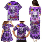 Custom Fremantle Dockers Freo NAIDOC Week 2024 Family Matching Puletasi and Hawaiian Shirt Mascot Football
