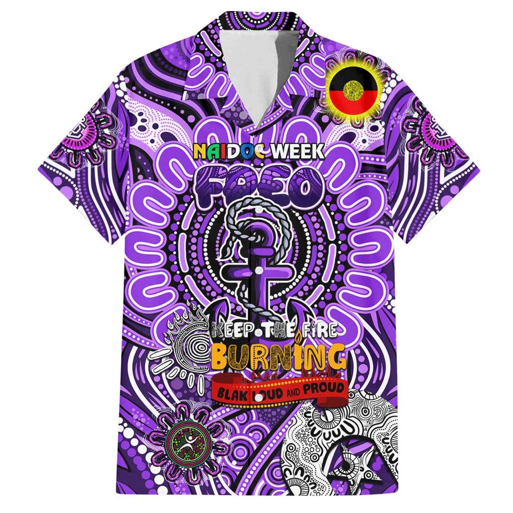 Custom Fremantle Dockers Freo NAIDOC Week 2024 Family Matching Puletasi and Hawaiian Shirt Mascot Football