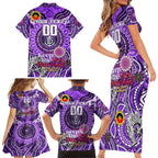 Custom Fremantle Dockers Freo NAIDOC Week 2024 Family Matching Short Sleeve Bodycon Dress and Hawaiian Shirt Mascot Football