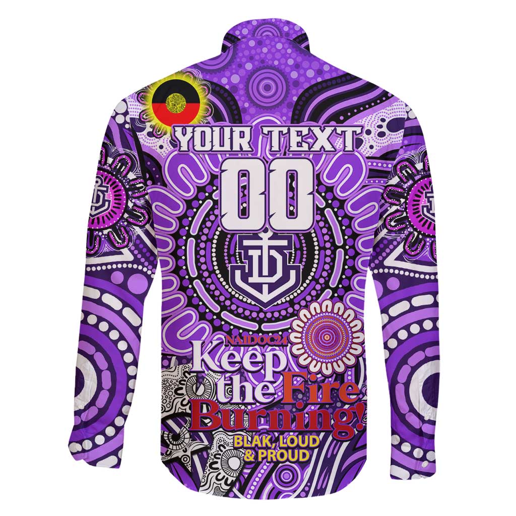 Custom Fremantle Dockers Freo NAIDOC Week 2024 Family Matching Summer Maxi Dress and Hawaiian Shirt Mascot Football