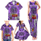 Custom Fremantle Dockers Freo NAIDOC Week 2024 Family Matching Tank Maxi Dress and Hawaiian Shirt Mascot Football