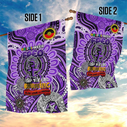 Fremantle Dockers Freo NAIDOC Week 2024 Garden Flag Mascot Football