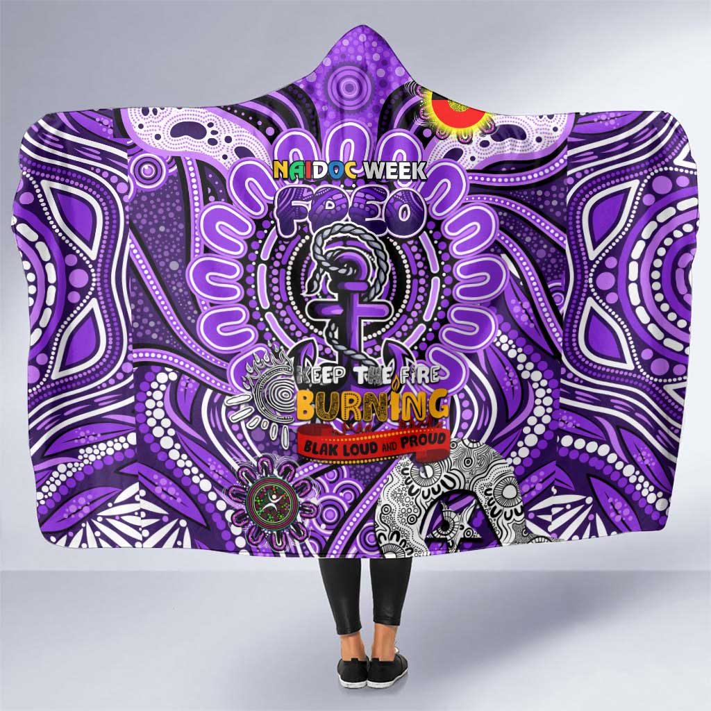 Fremantle Dockers Freo NAIDOC Week 2024 Hooded Blanket Mascot Football