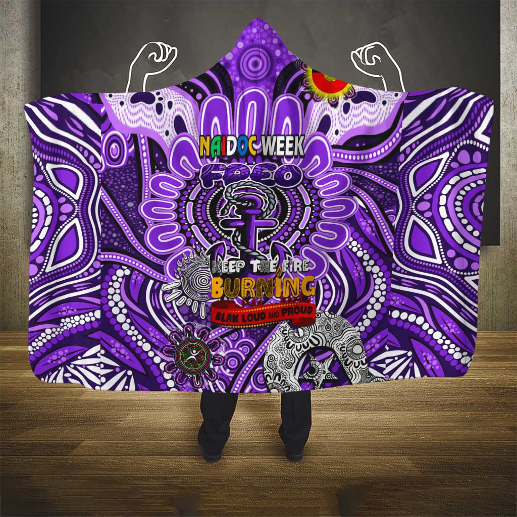 Fremantle Dockers Freo NAIDOC Week 2024 Hooded Blanket Mascot Football