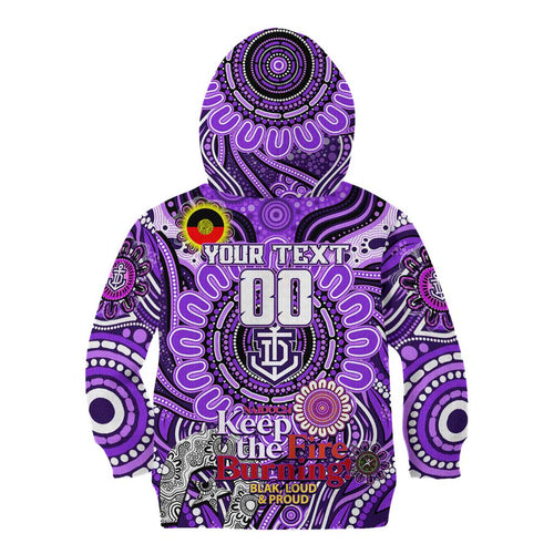 Custom Fremantle Dockers Freo NAIDOC Week 2024 Kid Hoodie Mascot Football