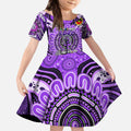 Custom Fremantle Dockers Freo NAIDOC Week 2024 Kid Short Sleeve Dress Mascot Football