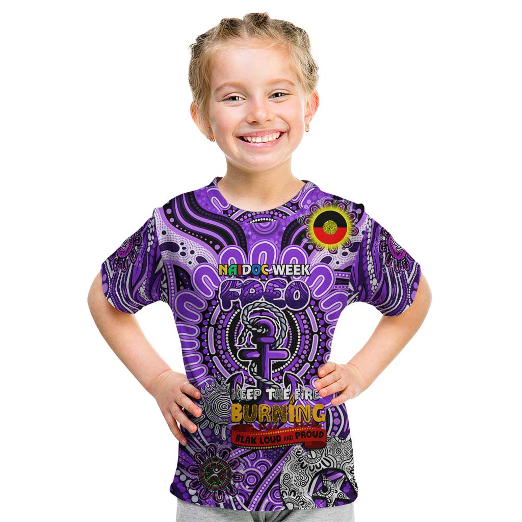 Custom Fremantle Dockers Freo NAIDOC Week 2024 Kid T Shirt Mascot Football