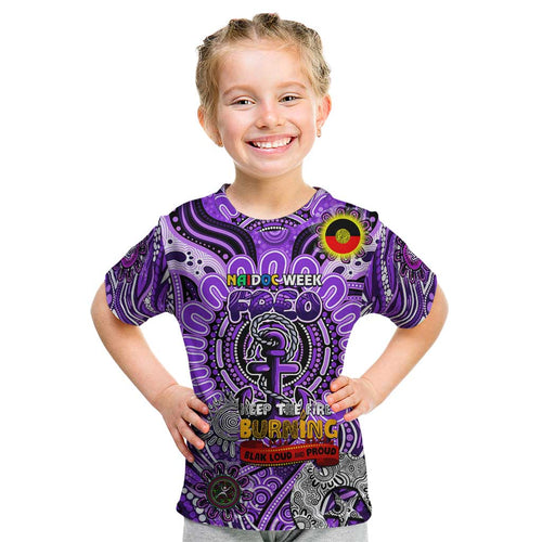 Custom Fremantle Dockers Freo NAIDOC Week 2024 Kid T Shirt Mascot Football