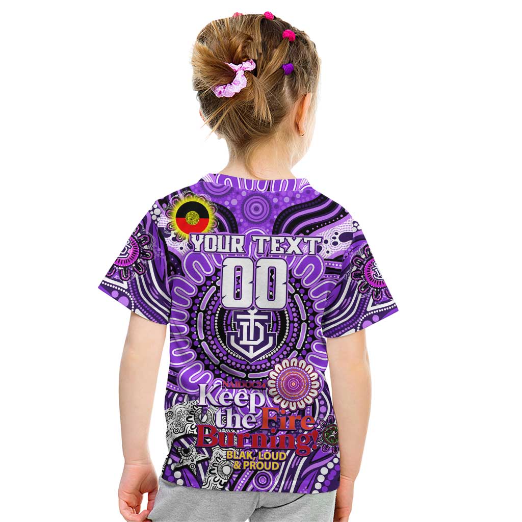 Custom Fremantle Dockers Freo NAIDOC Week 2024 Kid T Shirt Mascot Football