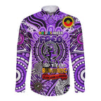 Custom Fremantle Dockers Freo NAIDOC Week 2024 Long Sleeve Button Shirt Mascot Football