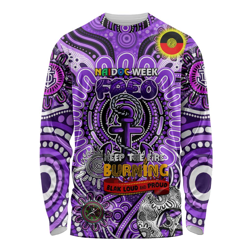 Custom Fremantle Dockers Freo NAIDOC Week 2024 Long Sleeve Shirt Mascot Football