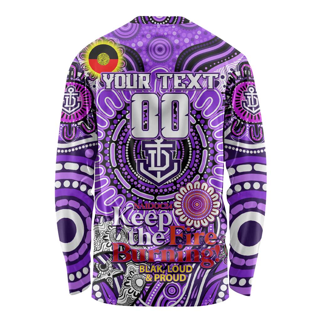 Custom Fremantle Dockers Freo NAIDOC Week 2024 Long Sleeve Shirt Mascot Football