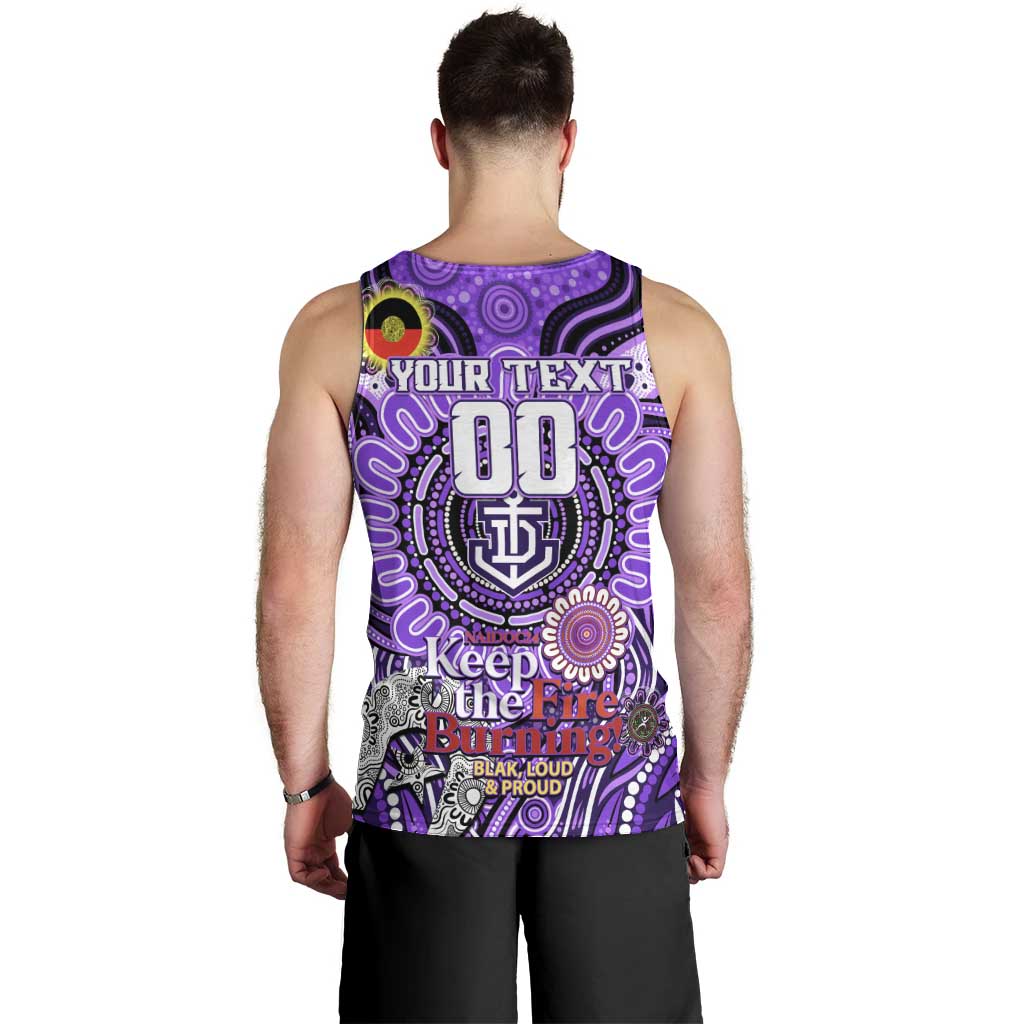 Custom Fremantle Dockers Freo NAIDOC Week 2024 Men Tank Top Mascot Football