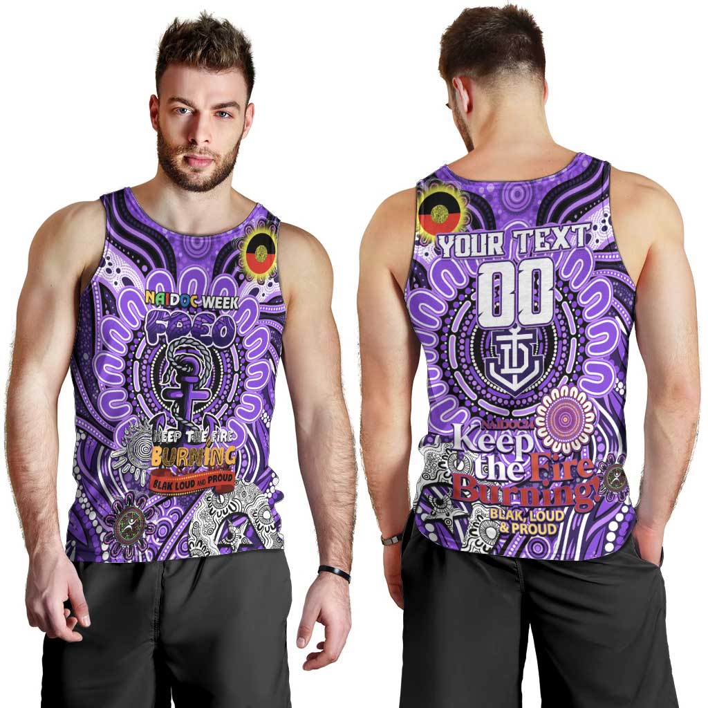 Custom Fremantle Dockers Freo NAIDOC Week 2024 Men Tank Top Mascot Football