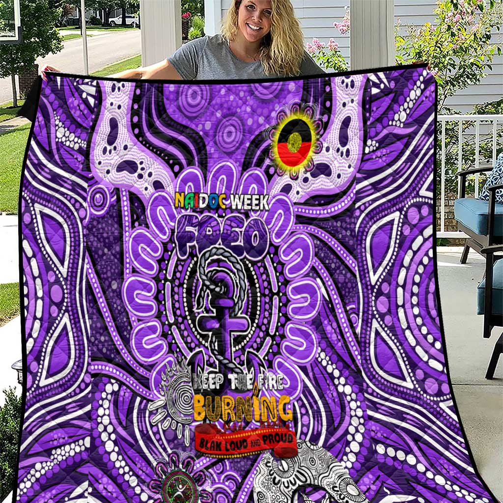 Fremantle Dockers Freo NAIDOC Week 2024 Quilt Mascot Football