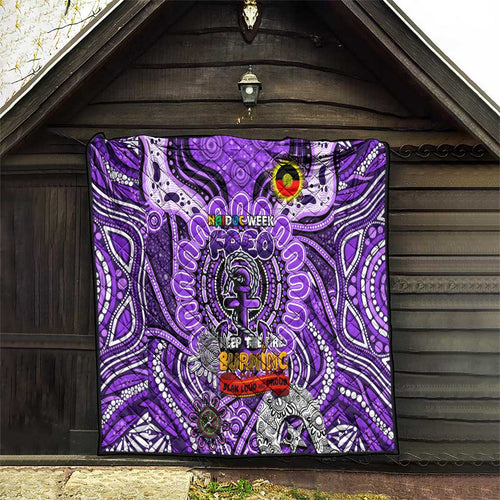 Fremantle Dockers Freo NAIDOC Week 2024 Quilt Mascot Football