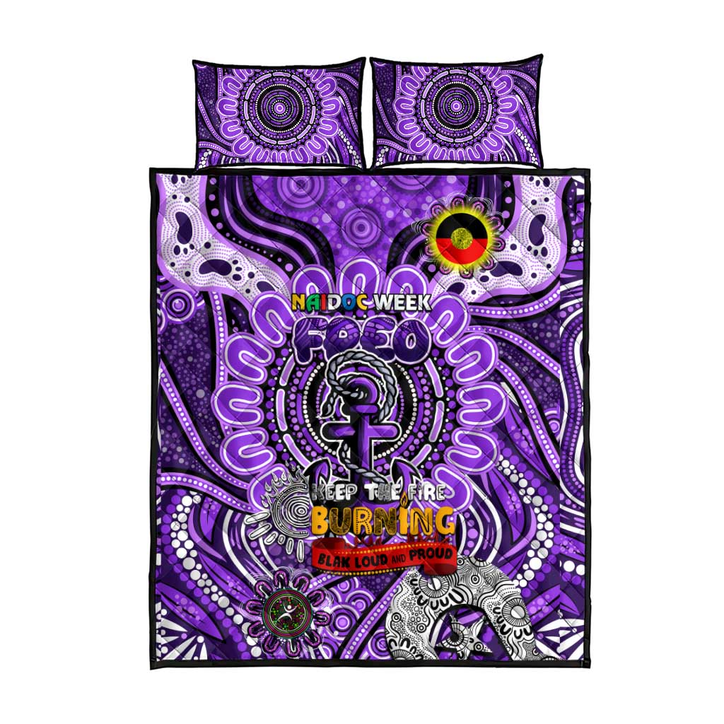 Fremantle Dockers Freo NAIDOC Week 2024 Quilt Bed Set Mascot Football