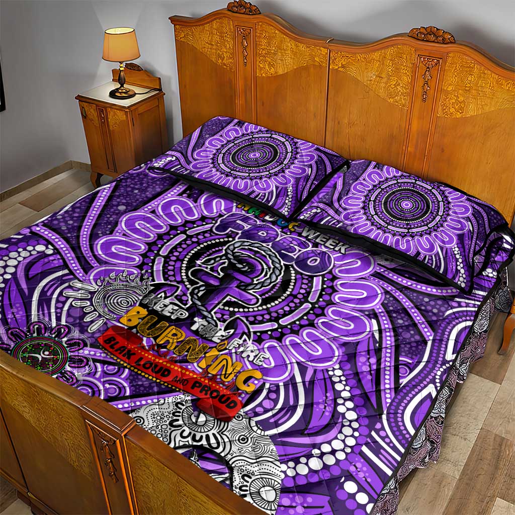 Fremantle Dockers Freo NAIDOC Week 2024 Quilt Bed Set Mascot Football
