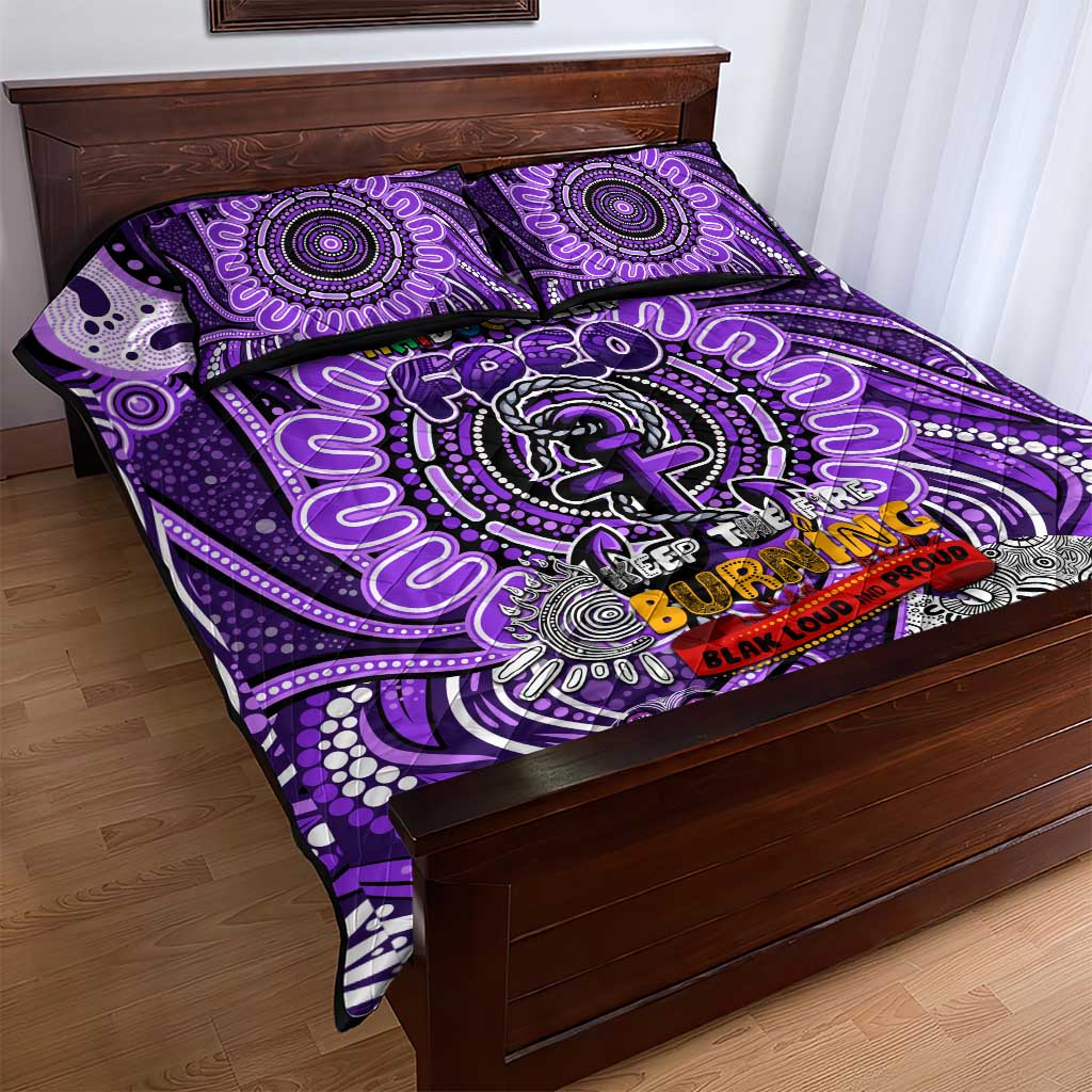 Fremantle Dockers Freo NAIDOC Week 2024 Quilt Bed Set Mascot Football