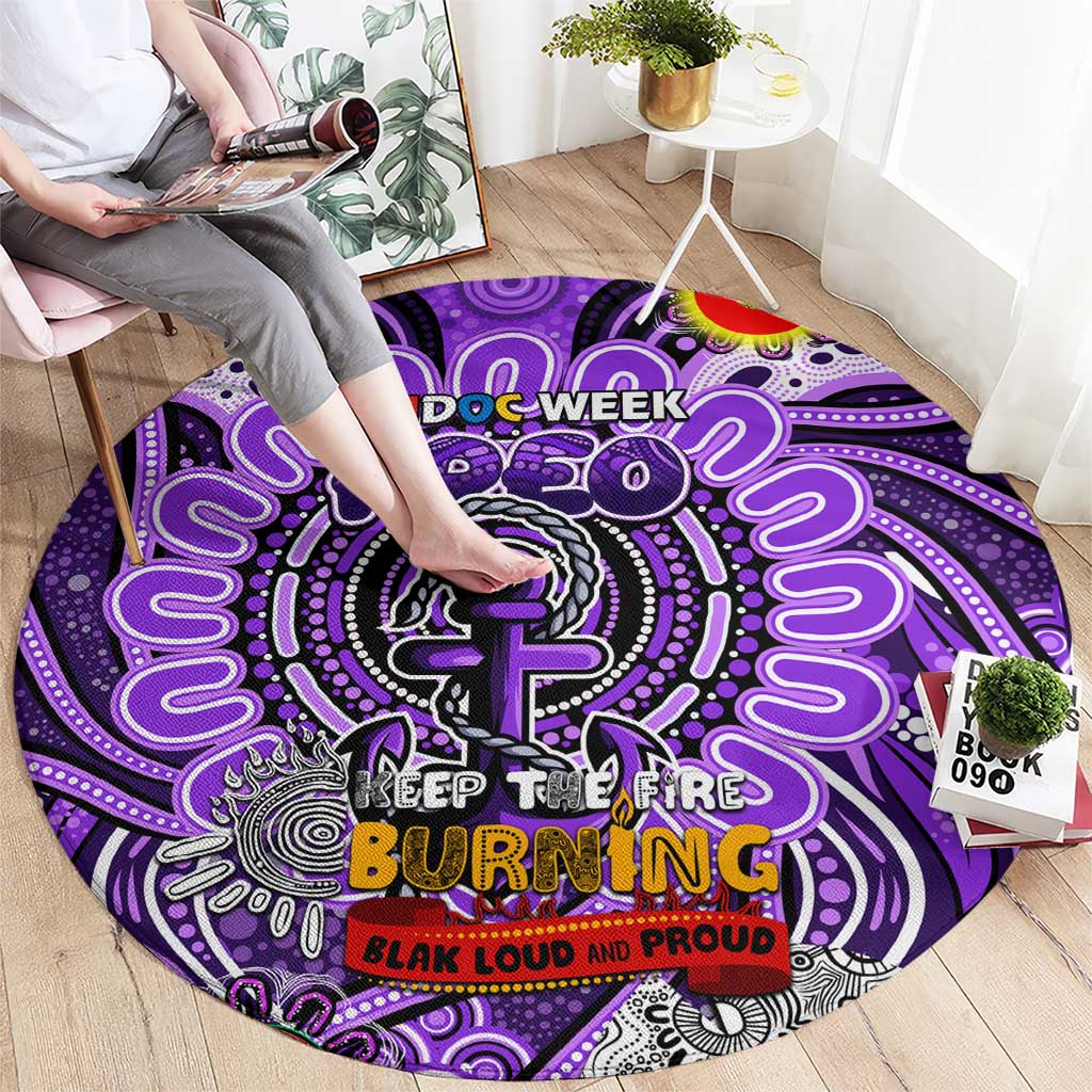 Fremantle Dockers Freo NAIDOC Week 2024 Round Carpet Mascot Football
