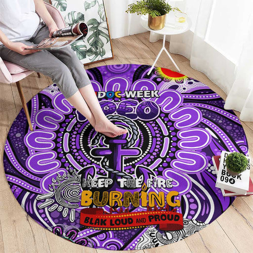 Fremantle Dockers Freo NAIDOC Week 2024 Round Carpet Mascot Football