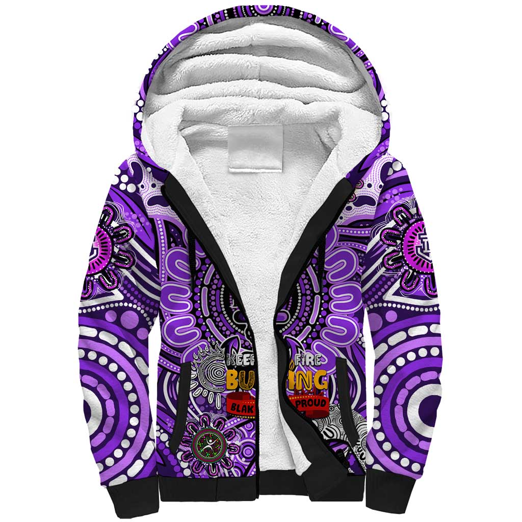 Custom Fremantle Dockers Freo NAIDOC Week 2024 Sherpa Hoodie Mascot Football